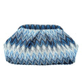 ENBEI Evening bag Clutch Purse for Women Metal Frame Closure Handmade bag for Wedding,Party Gift for women/grilfriend/mother - color: Blue Waves
