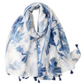 WZX Boho Scarf for Women, 70"x35" Large Lightweight Shawl Wrap for Travel, Sun Protection, Office & All-Season Wear - color: 023