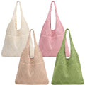 2/4 Pcs Crochet Mesh Beach Tote Bags, Summer Aesthetic Boho Knit Bag for Women Casual Vacation Essentials - color: Four Colors B