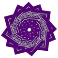 12 Pack Bandanas Unisex Paisley Cowboy Bandanas Bulk Multi Purpose Headband Scarf for Men Women Costume - color: Purple, style: Classic