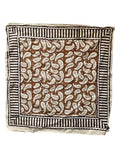 Handblock Printed Cotton Bandana for Men & Women | Paisley Motif | Traditional Indian Print | Soft & Breathable Neck Scarf
