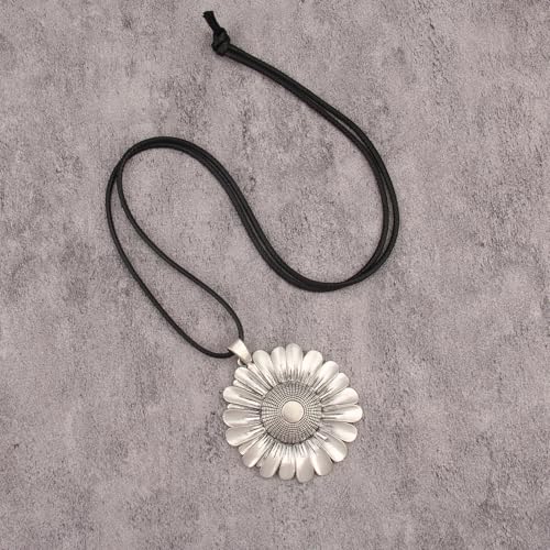 Chunky Necklace for Women Boho Pendant Necklace Statement Western Choker Necklaces for Women Vintage Bohemian Jewelry - style: Boho Pendant Necklace