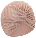 XYIYI Chemo Headwear Turban for Women, Cancer Patients Head Wrap Cover Hat for Hair Loss - color: Nude Pink