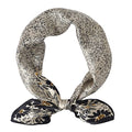 STARWHISPER 100% Pure Mulberry Silk Square Scarf-27''x27 Lightweight Hair Scarves Headscarf Night Sleeping with Gift Packed - color: Black Flower