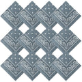 Suhine 12 Pcs Bandanas Bulk for Women Men 22 x 22 Inch Paisley Headband Cowboy Handkerchief Summer Beach Party Costume - color: Light Gray