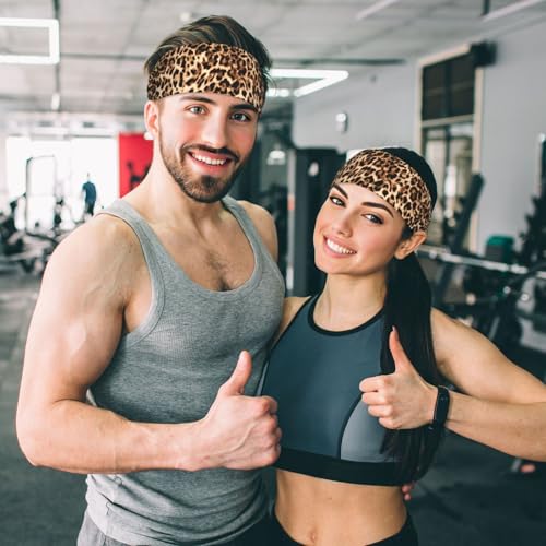 Leopard Print Headband for Women, Fashion Hair Band for Workout, Yoga, Daily Wear - color: 3
