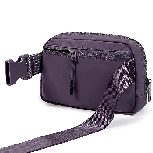 ODODOS Unisex Mini Belt Bag with Adjustable Strap Small Fanny Pack for Workout Running Traveling Hiking, Navy Cosmos - color: Navy Cosmos