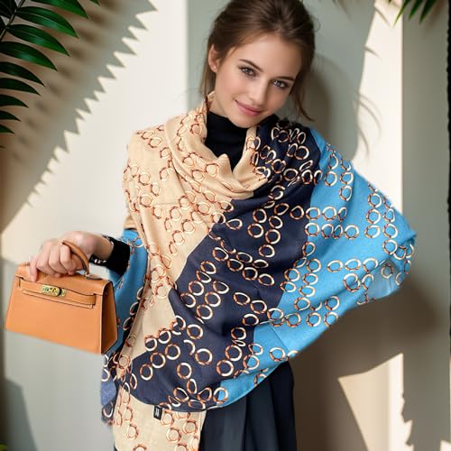 vimate 100% Large Silk Feeling Scarf-Women's Fashion Long Mulberry Silk Satin Neck Scarf Sunscreen Shawl Wrap Headscarf - color: Style 20