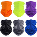 Geyoga 6 Pieces Summer UV Protection Cooling Neck Gaiter Face Clothing Neck Gaiter Mask Scarf Sunscreen Breathable Bandana - color: Delicate Colors