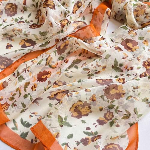Xyueanlo Scarfs for Women Fashion Scarves Print Pattern Lightweight Sunscreen Scarf Wraps Shawls - color: Rose Camel