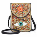 Small Crossbody Bags for Women Designer Cell Phone Bag Boho Shoulder Wallet Purse - color: Colorful