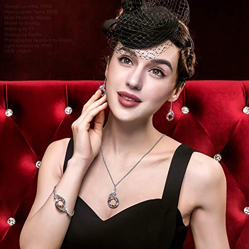 Kate Lynn Rise From the Ashes Phoenix Bracelet Made with Crystals from Austria, Adjustable Slider Bracelet for Women, Packaged with Jewelry Box, Birthday Gift for Women, Symbol of Luck and Renewal - color: Iridescence