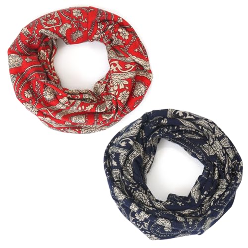 Women's Slouchy Beanie Cap Chemo Headwear Hats Scarf - color: F - Red Navy