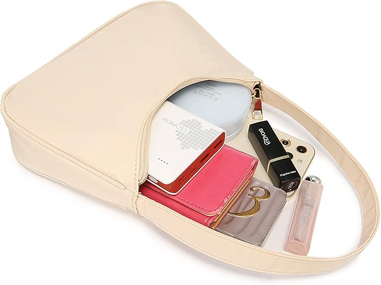 Loiral Small Purse for Women, Retro Classic Tote HandBag Shoulder Bags Clutch Purse - color: Almond