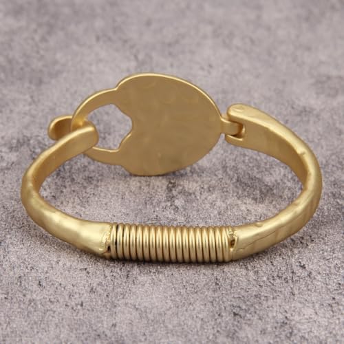 Chunky Gold Bracelet Trendy Gold Cuff Bracelets for Women Statement Silver Arm Cuffs Bangles Arm Punk Jewelry Accessories - style: Arm Cuff Gold