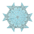 6 Pack 12 Pack Bandanas 2 Sides Printed 22inch Unisex Cowboy Kerchiefs - color: Light Blue-6 Pack