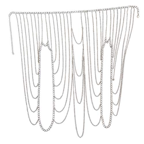 Women's Sexy Suit Body Chain - color: Silvery Color-Multilayer Shoulder Body Chain-5