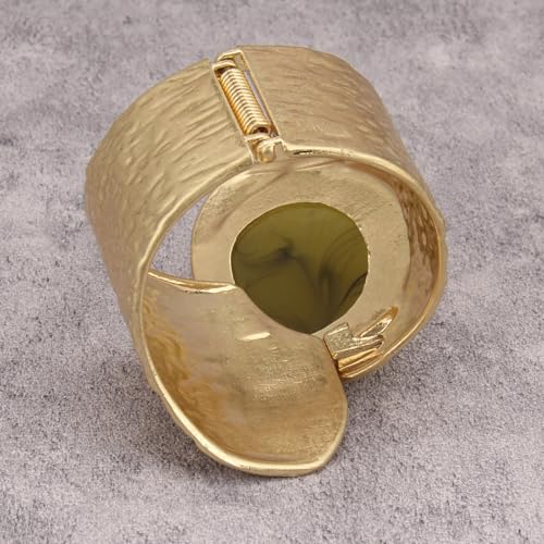 Gold Cuff Bracelet for Women Silver Beaded Bracelets Open Bangle Stackable Stretch Bead Bracelet Boho Jewelry Gifts for Wife Couple - style: Cuff Bangle Bracelets for Women