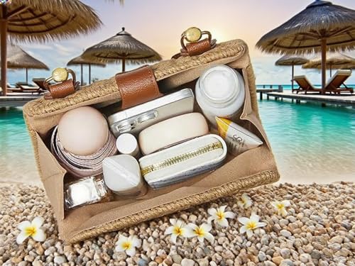 ZIDE Straw Crossbody for Women Woven Summer Beach Handmade Wicker Rattan Bamboo Joint Bag Boho Satchel for summer Holiday - color: Beige