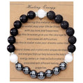 Strong Healing Crystal Bracelet 8MM Genuine Stone Bracelet Lucky Beaded Bracelet Chakra Bracelet 6.5 inch Positive Energy Inspirational Gifts for Women Mom - style: Protection