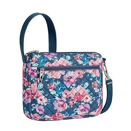Travelon Anti-Theft Classic Small East/West Crossbody - color: Floral