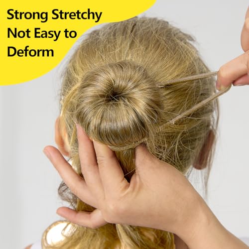 Teenitor 20Pcs Spiral Bobby Pins, Spiral Hair Pins Spin Pins for Hair, Hair Bun Maker, Hair Twist Bobby Pins for Buns Dance Accessories with 10 Hair Ties, Blonde - color: Blonde