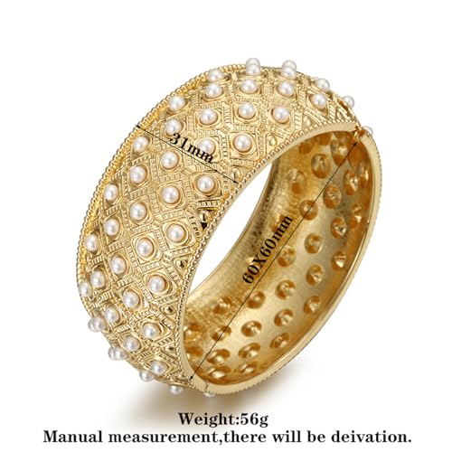 YMBYCM Gold Chunky Bangle Bracelets for Women Trendy Wide Chunky Cuff Bracelets Wrap Bracelet - style: C-G
