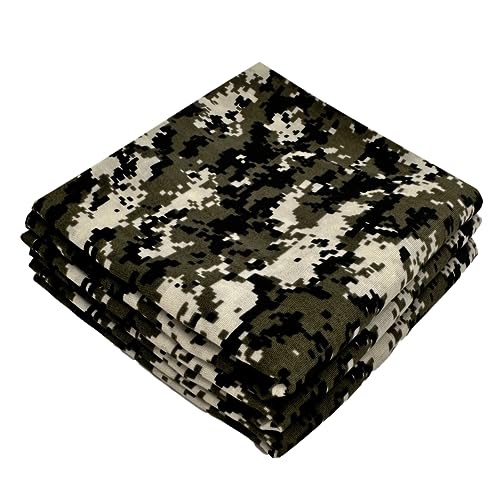 Classic Paisley Bandanas - 3 Pack Gift Set, 100% Cotton, 22x22 Inches - color: Camouflage
