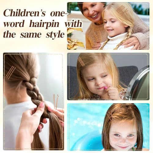330 PCS Rose Gold Bobby Pins for Women Girls, YINGFENG 2.2 Inch Long Super Grip Blonde Hair Pins with Box, Reusable Non Slip Hair Pins, For Buns, Thick Hair Thin Hair And All Hair Types - color: Rose Gold(2.2Inch)