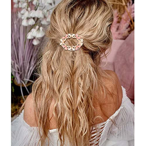 inSowni 4 Pack Gold Glitter Sparkly Gems Crystal Rhinestones Pearls Butterfly Metal French Barrettes Alligator Snap Hair Clips Pins Accessories for Women Girls - color: Ivory, Pink, Teal, Purple