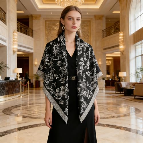 41" Large Square Scarf Hairscarf Fashion Scarves Hair Wrapping Scarfs Night Sleeping Headscarf for Women B06 - color: B0616