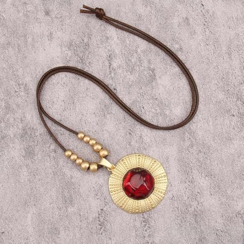 Chunky Necklace for Women Boho Pendant Necklace Statement Western Choker Necklaces for Women Vintage Bohemian Jewelry - style: Bohemian Necklace Pendant