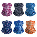 6-Pack Balaclava Face Mask for Men & Women - UV Protection Neck Gaiter, Multi-Use Cycling Mask & Breathable Headband - color: Blue