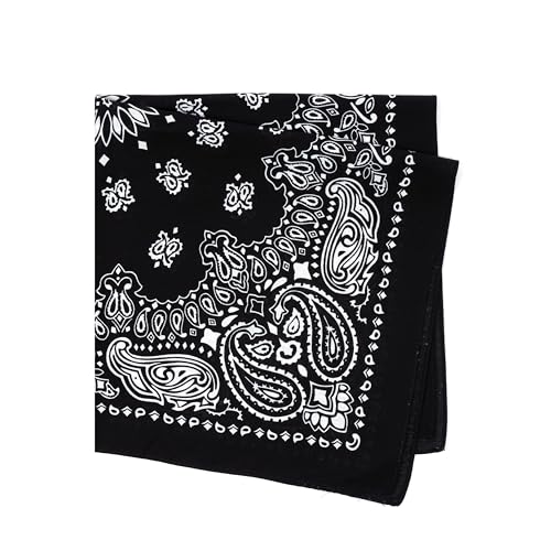 Rothco Trainmen Paisley Bandana - Standard - 22" X 22" - color: Black