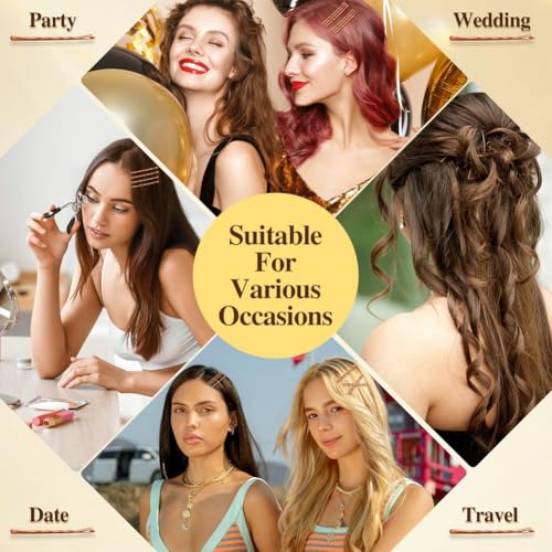 330 PCS Rose Gold Bobby Pins for Women Girls, YINGFENG 2.2 Inch Long Super Grip Blonde Hair Pins with Box, Reusable Non Slip Hair Pins, For Buns, Thick Hair Thin Hair And All Hair Types - color: Rose Gold(2.2Inch)
