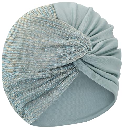 XYIYI Chemo Headwear Turban for Women, Cancer Patients Head Wrap Cover Hat for Hair Loss - color: Mint Green