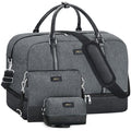 IBFUN Weekender Bags for Women, 21" Weekender Travel Bag, Travel Duffle Bag with Shoe Compartment Carry on Overnight Duffel Bag for Weekend Travel Business Trip, 3PCS - color: B1-Grey
