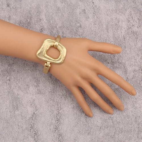 Chunky Gold Bracelet Trendy Gold Cuff Bracelets for Women Statement Silver Arm Cuffs Bangles Arm Punk Jewelry Accessories - style: Chunky Gold Arm Cuffs