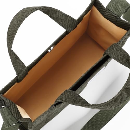 WantGor Tote Bag for Women, Corduroy Crossbody Bags Shoulder Handbag Small Satchel Hobo Bag Purse - color: Army Green
