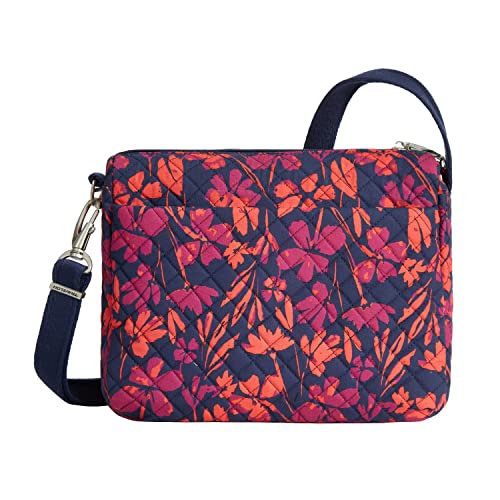 Travelon Anti-Theft Classic Small East/West Crossbody - color: Painted Floral