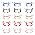 Adjustable Slider Bracelets Colorful Half Finished Bracelets Adjustable Beaded Bracelets DIY Friendship Bracelets for Women Jewelry Making Gifts Supplies - color: 5 Colors