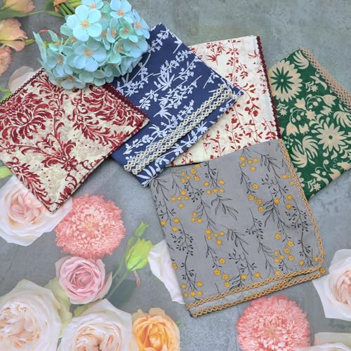 Large Cotton Bandanas for Women, 27 x 27 inch Hair Neck Scarf, Headband Square Scarf - color: Ocean Breeze