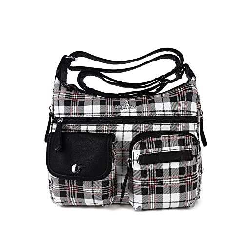Angel Kiss Crossbody Bags for Women, Ladies Shoulder Handbags and Purses Medium Faux Leather Pocketbooks | Ladies - color: 1white/Black