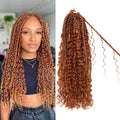 Goddess Boho Box Braids Crochet Hair-8 Packs 14 Inch Crochet Box Braids for Black Women Pre Looped (#30, 14 Inch (Pack of 8)) - color: #30, size: 14 Inch (Pack of 8)