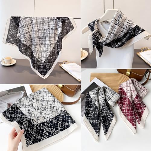 K-Elewon Women Medium Square Scarf Head Scarf Neck Scarf Hair Scarf Head Sleeping Wraps Bandana Scarfs for Women - color: V29