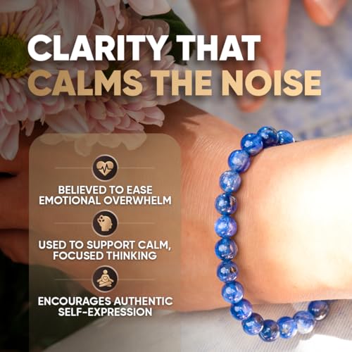 Conscious Items Spiritual Bracelets for Women & Men, Healing Crystal Bracelet with Natural Stones for Meditation, Chakra Alignment & Inner Transformation - style: My Truth, My Power