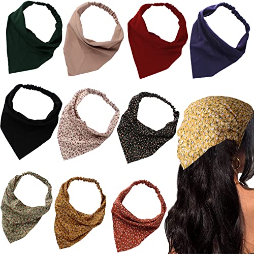 Jaciya Hair Scarfs Head Bandanas for Women Fashion Floral Triangle Head Scarf Hair Accessories - color: Color-2