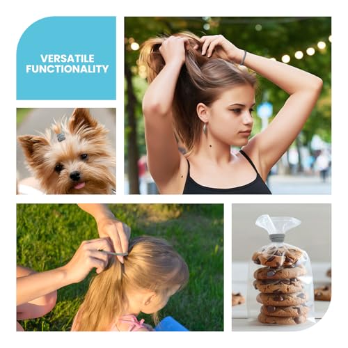 HOYOLS 100pcs Soft Hair Ties no Damage, Seamless Soft Thick Ponytail Holder Scrunchies Head Bands No Crease for Women Girls (Brunette Brown Set) - color: Brown Mixed Color