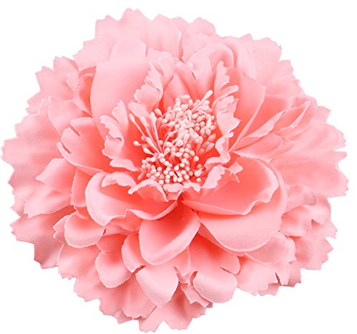 Hair Flower Clips Brooch Boutique Hair Accessories Bohemia Hairpins for Women Girls (Pink) 1 Count (Pack of 1) - color: Pink