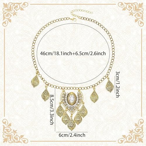 JeVenis Egyptian Costume Accessories Gold Hair Chain Egyptian Headpiece Coin Headband Costume Hair Chains for Women Boho Headpiece Prom Accessories Costume Cosplay for Halloween Christmas